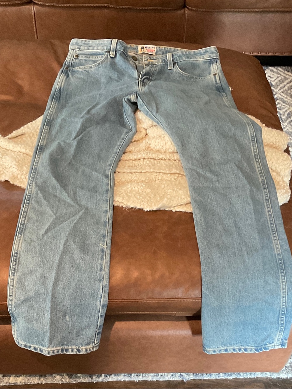 Tecovas Pale Blue Slim Fit Men’s Jeans